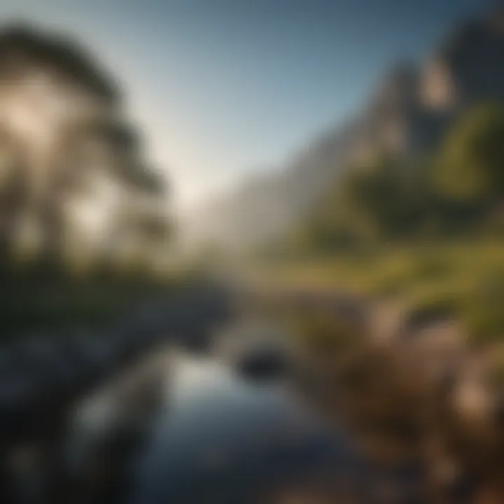 A serene landscape symbolizing inner peace and self-acceptance