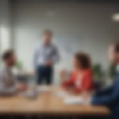 A team discussion illustrating open communication about time off