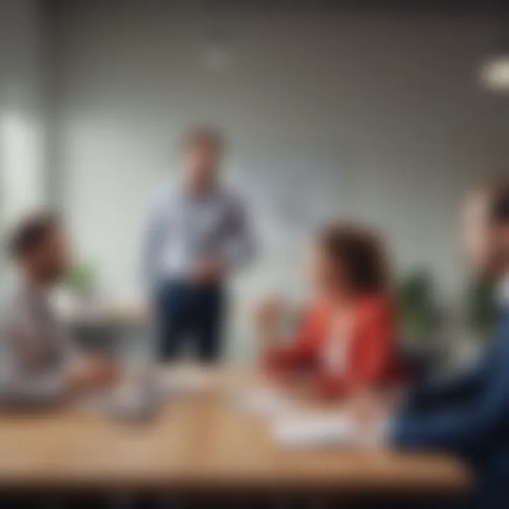 A team discussion illustrating open communication about time off