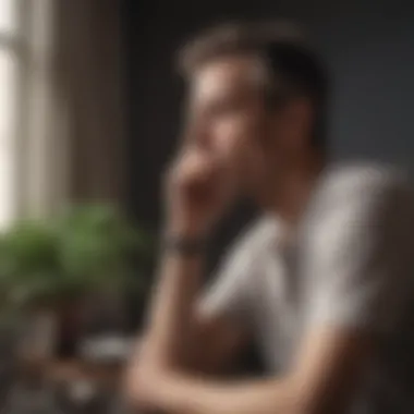 A thoughtful individual contemplating their time off request