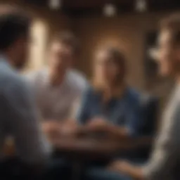 A new supervisor engaging with their team in a discussion