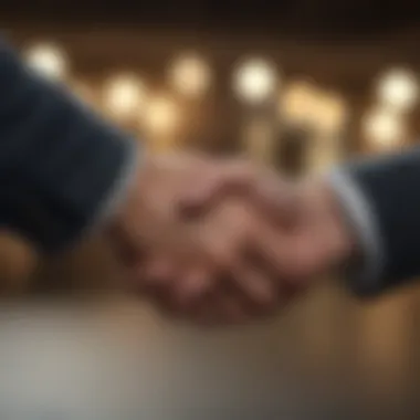 Maintaining Professional Relationships A handshake symbolizing a respectful departure