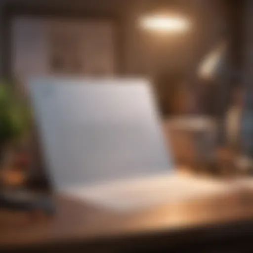 Professional resignation letter on a desk