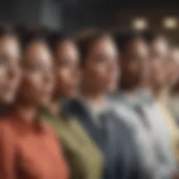 Visual representation of workplace diversity and inclusion