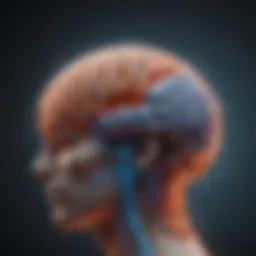 Illustration depicting neural connections in the brain