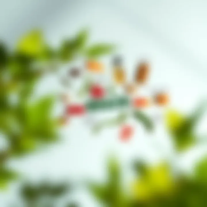 Diagram of brain health nutrients