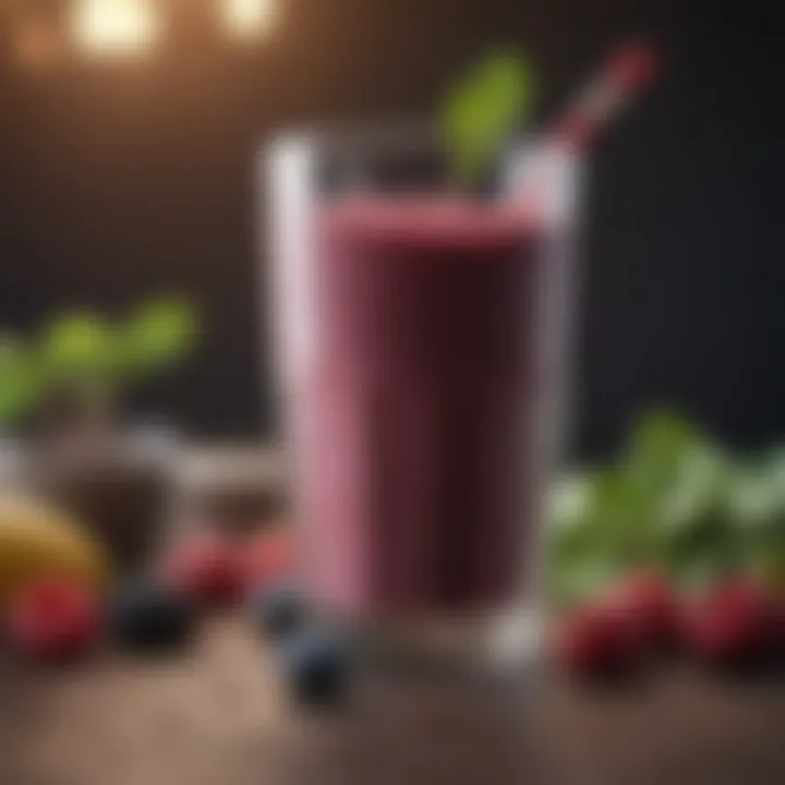 Nutrient-Packed Smoothie with Berries and Spinach