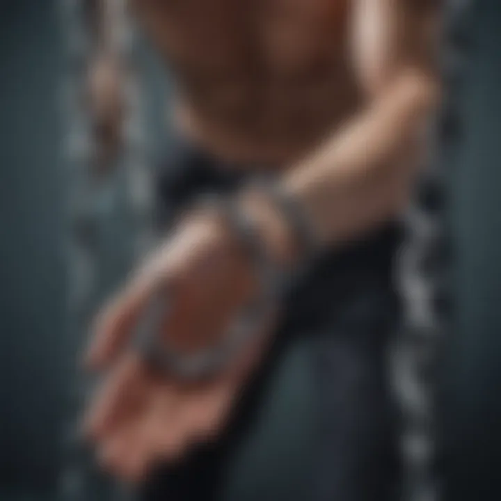 Illustration of a person breaking free from chains, symbolizing overcoming anxiety's grip