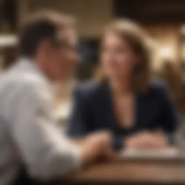 A mentor and mentee engaged in a deep conversation