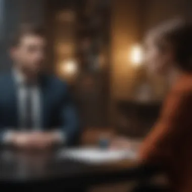 Mock Interview Session A candidate engaging in a mock interview with a friend