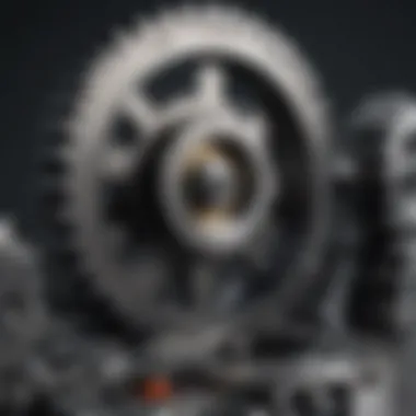 Gearing Up for Productivity Challenges Illustration of interconnected gears representing impact on productivity