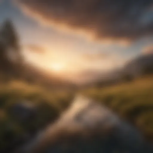 A serene landscape representing vision and foresight in leadership.