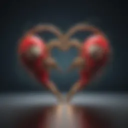 Rebirth of Trust: Illustration of two interconnected hearts symbolizing rebuilding trust