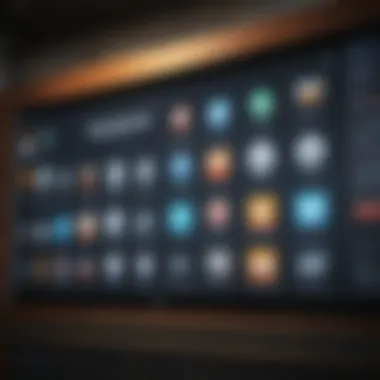 Digital Recognition Platform A digital screen displaying various shout-outs and recognitions within a company.