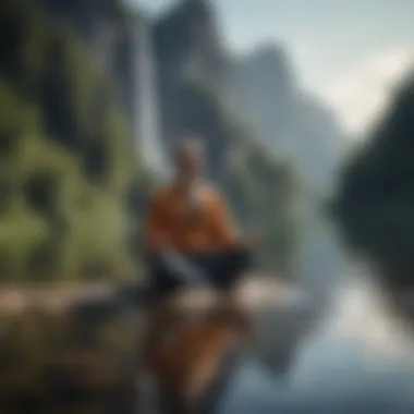 A person meditating to enhance mental clarity