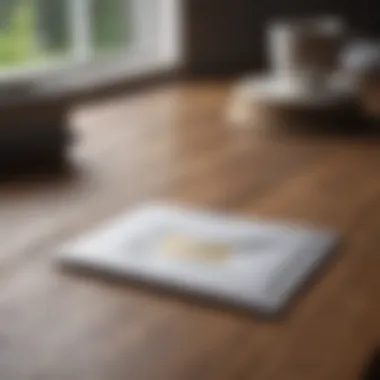 Sealed Envelope on Wooden Desk