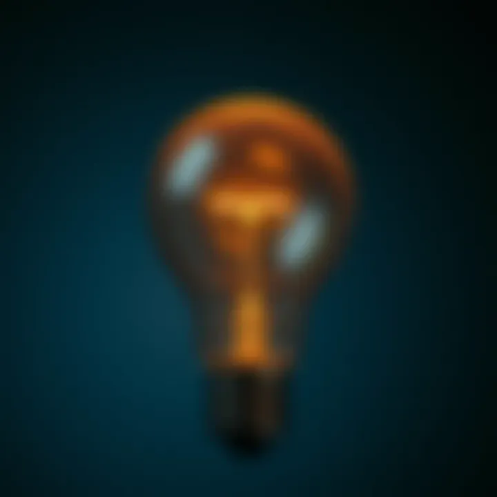 A light bulb representing innovative thinking