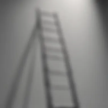 Climbing Towards Productivity Abstract representation of a ladder symbolizing progress and productivity