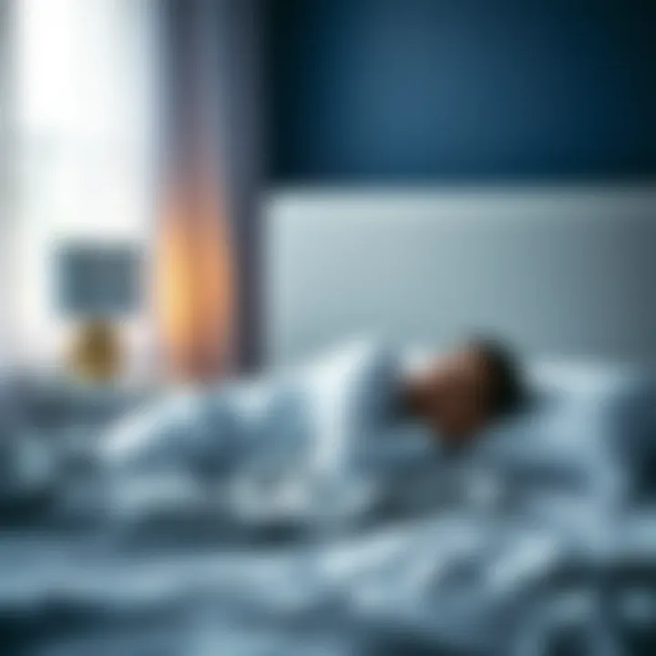 An illustration of a sleep cycle with different stages