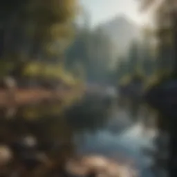 A serene landscape symbolizing calmness and tranquility.