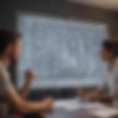 Generating Creative Business Ideas A group brainstorming session with diverse ideas on a whiteboard