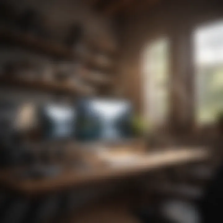 An organized workspace reflecting productivity and focus