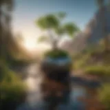 A serene landscape symbolizing personal growth