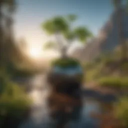 A serene landscape symbolizing personal growth