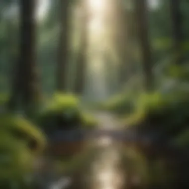 Nature of Growth A serene landscape symbolizing personal growth