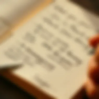 A close-up of a journal with handwritten reflections on anger