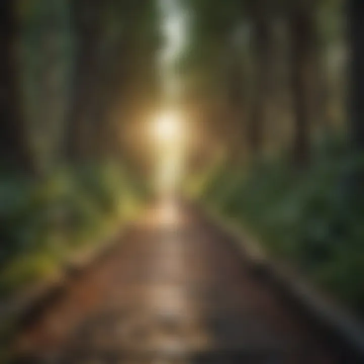 Abstract representation of personal growth journey
