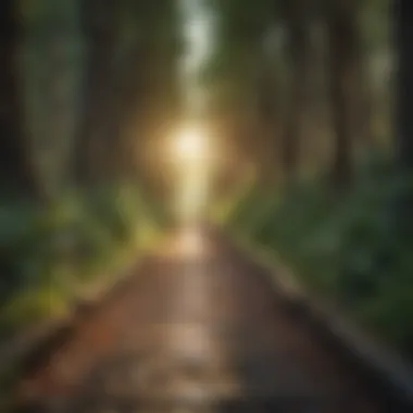 Path to Personal Growth Abstract representation of personal growth journey