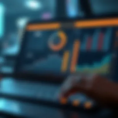 Digital Interface for Tracking Growth A futuristic digital interface displaying personal growth metrics