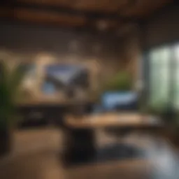 A serene workspace designed for focus and productivity