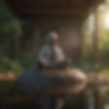 Mindfulness for Overthinking A calm individual practicing mindfulness