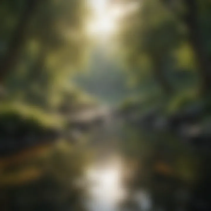 An outdoor setting depicting a break for rejuvenation and clarity.