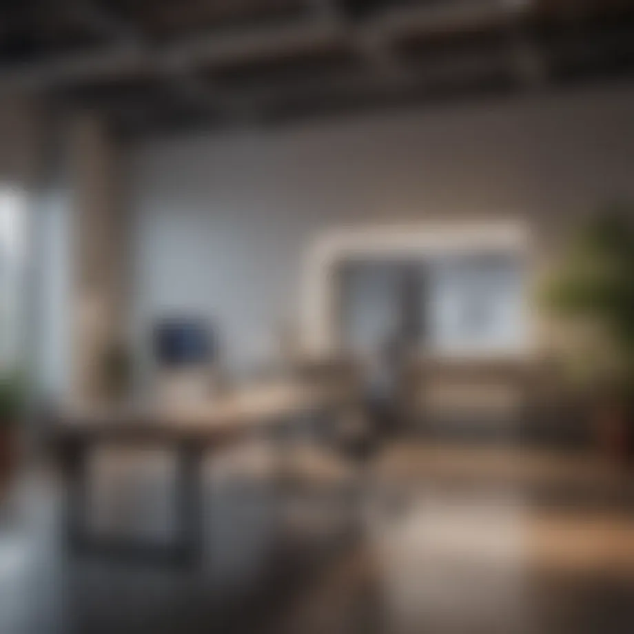 A serene workspace emphasizing minimalism and organization to enhance concentration.