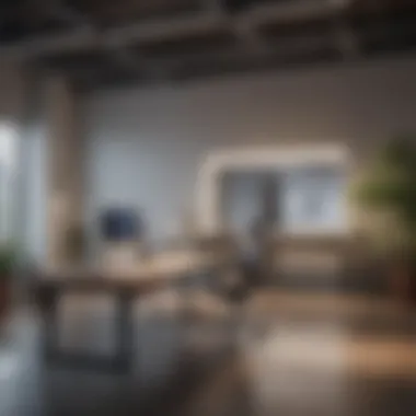 The Power of a Minimalist Workspace A serene workspace emphasizing minimalism and organization to enhance concentration.