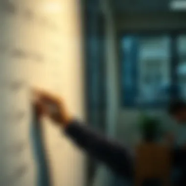 Effective Goal Setting A person mapping out goals on a whiteboard