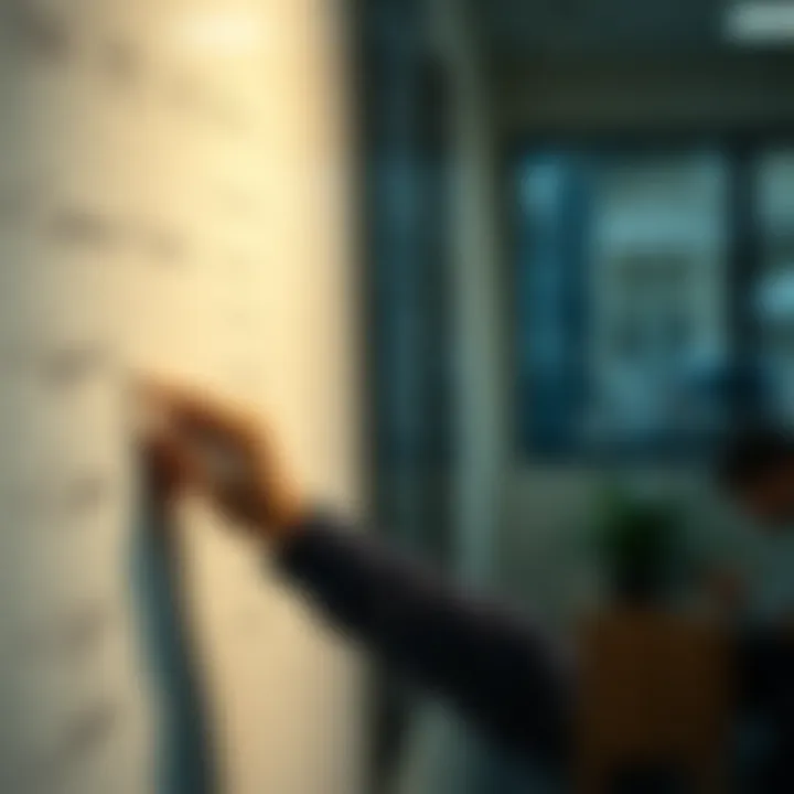 Effective Goal Setting A person mapping out goals on a whiteboard