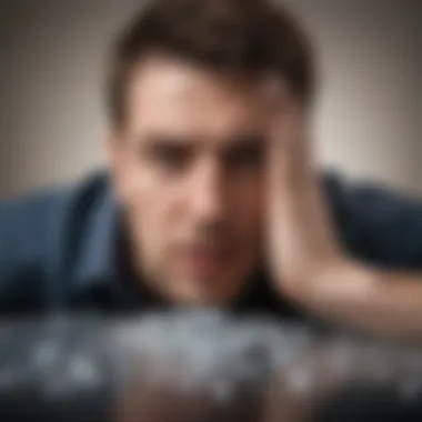 The Depleting Power of Stress Abstract representation of stress-induced fatigue