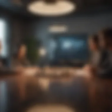 A strategic planning session around a conference table