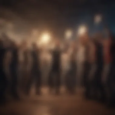 A diverse team celebrating a recent achievement together