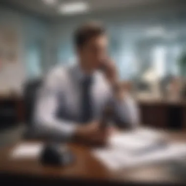 A Professional Setting for Difficult Conversations An office environment with a phone and documents indicating a serious conversation.