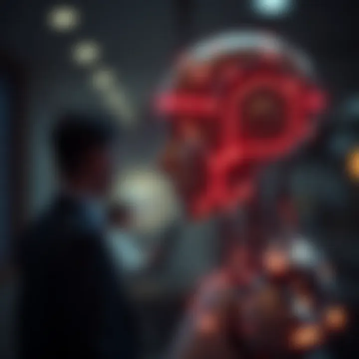 Visual representation of AI technology in choices