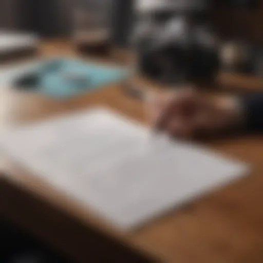 Elegant writing tools arranged neatly on a desk