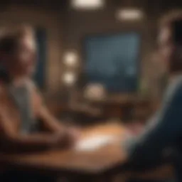 Insightful discussion during an interview