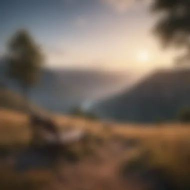 Serenity in Grief Counselling A serene landscape symbolizing healing and recovery