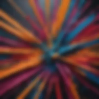 Vibrant Abstract Expression A vibrant abstract painting symbolizing emotional expression