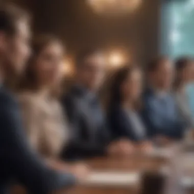 Inspiring Leadership through Charisma A charismatic leader inspiring a diverse group in a meeting